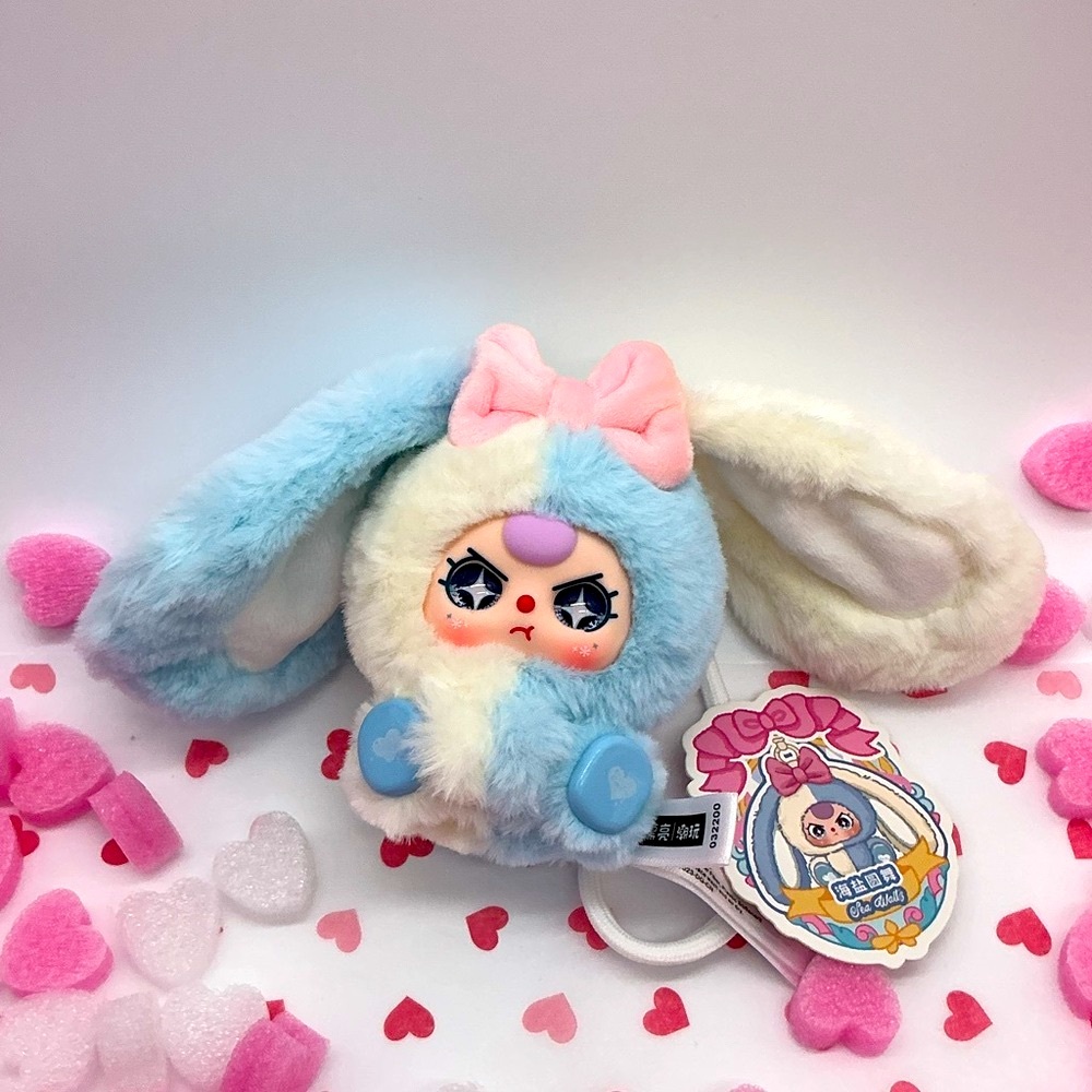 Baby Three Alice Rabbit Town Blue Bunny Plush Keychain | Blind Box